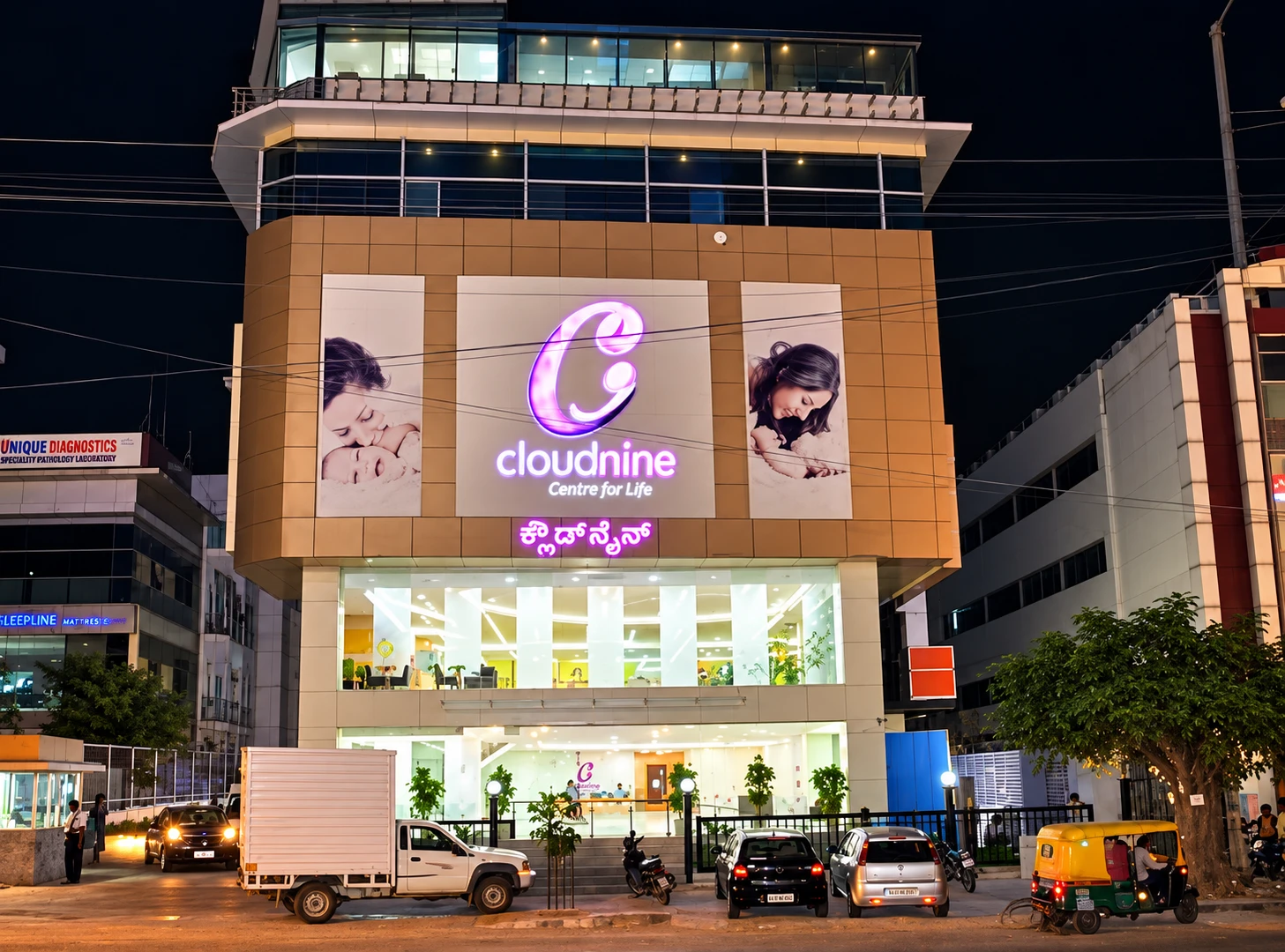 Cloud Nine Mother & Child Hospital, Bengaluru — hospital architecture by Skydome Designs